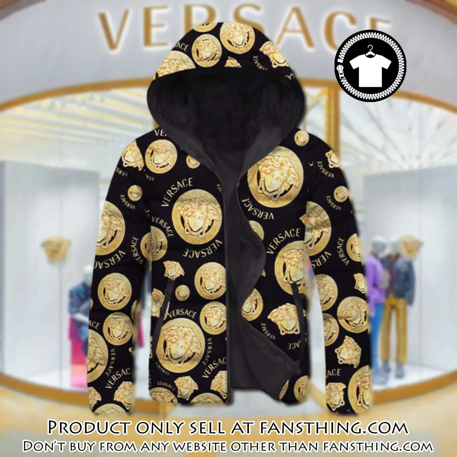 Versace downfilled coat ultralight down jacket outdoor jacket warm outwear dfj1021 fst0254123